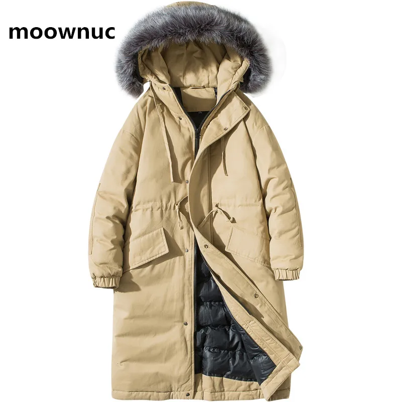 

2020 New arrival Long style Coats Mens high quality Cotton-padded jacket Men Slim fit overcoat men's Casual Hooded warm Coat