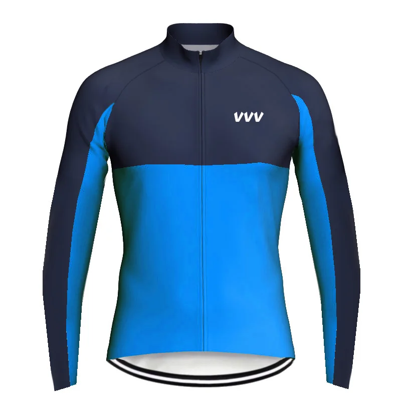 Футболка с длинным рукавом для езды на велосипеде синяя спортивная футболка
