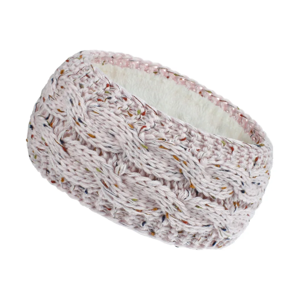 

Winter Ear Warmer Headband Winter Warm Knit Headband Cable Thick Head Wrap Hairband Girls Elegant Hair Band Accessories