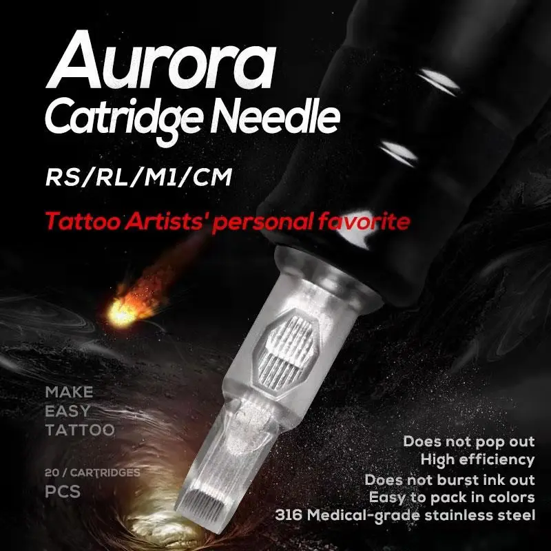 20 шт. иглы для тату RL картридж лайнер растушевки магнитный поставка совместима с