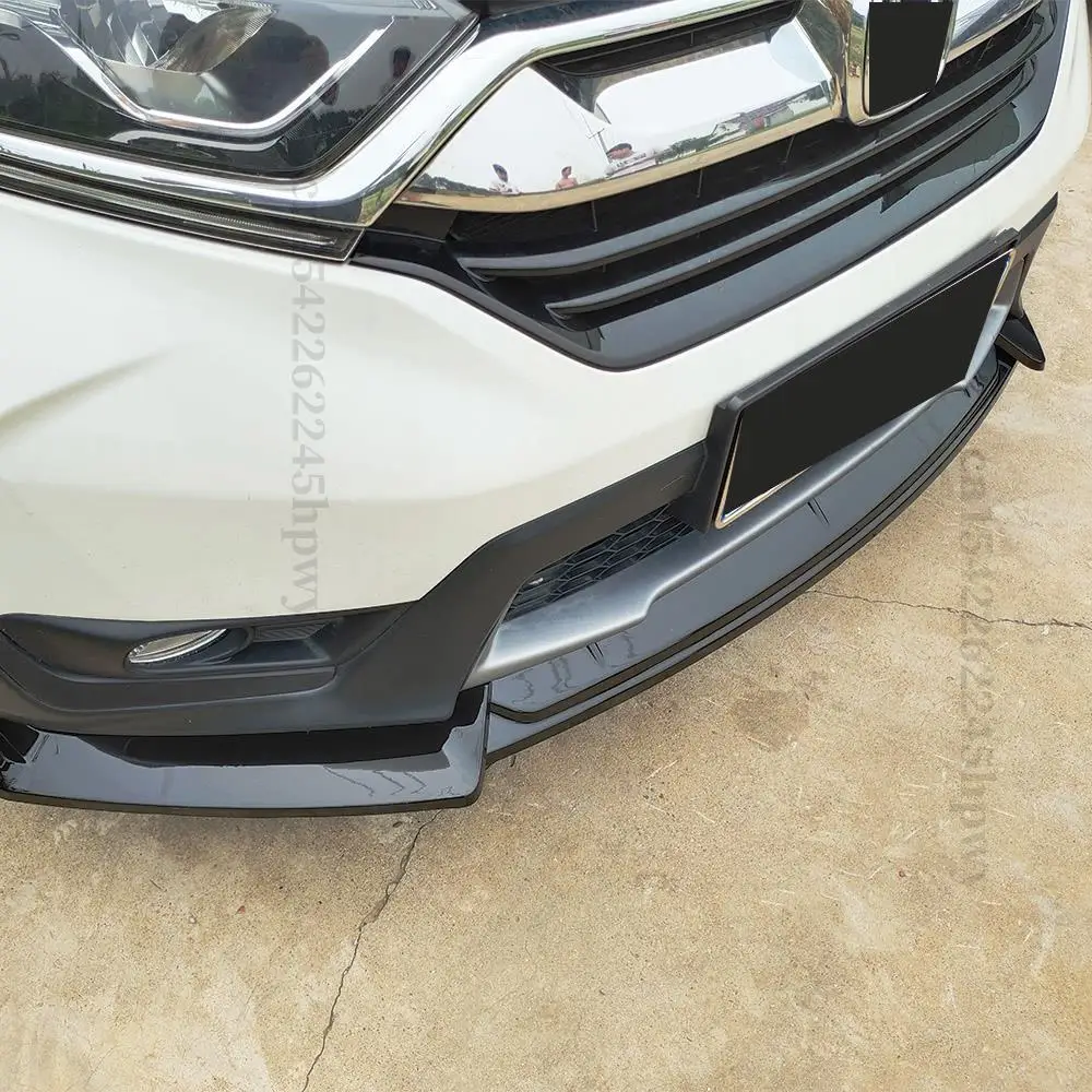 Front Bumper Lip Chin Body Kit Guard Diffuser Spoiler Deflector Carbon Fiber Look Styling For Honda CRV 2017 2018 2019 2020 |