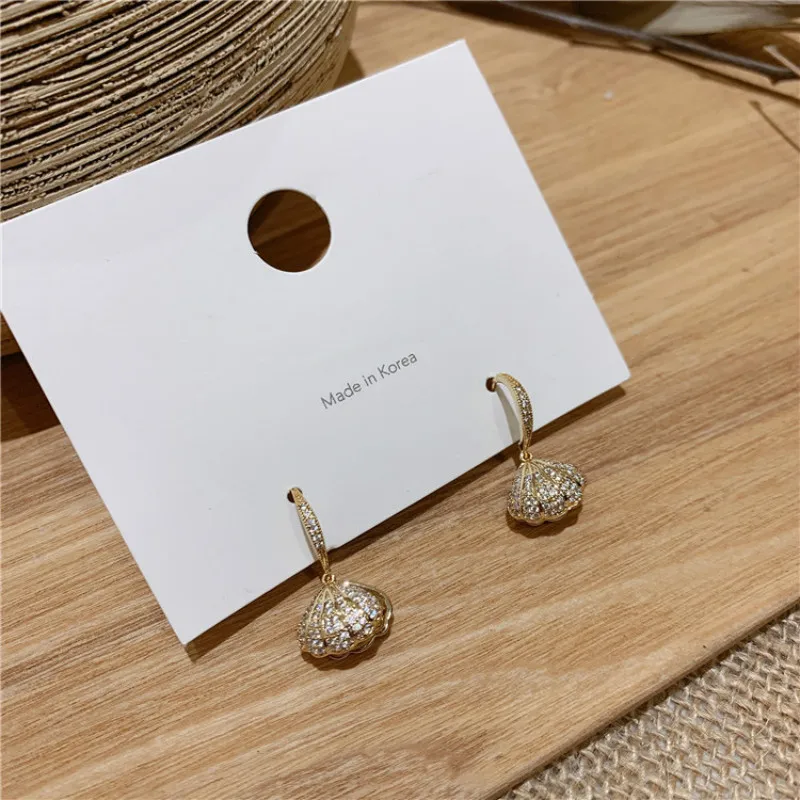 Женские Геометрические серьги с кристаллами висячие в богемном стиле