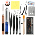 Полный комплект мини TS100 цифровой электрический USB умный Регулируемый паяльник 65 Вт ЖК Программируемый + 2 наконечника паяльника