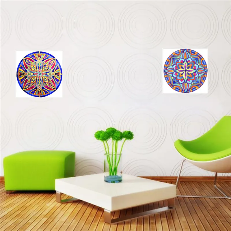 Полноформатная круглая алмазная живопись Мандала 5D вышивка мозаика пейзаж Набор