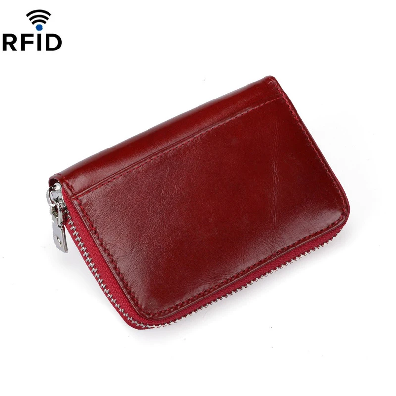 Волшебная рыба RFID настоящая кожаная карточная упаковка первый слой кожа мульти