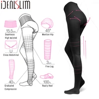 idealslim 23 32mmhg high waist medical compression pantyhose for varicose veins women compression stockings
