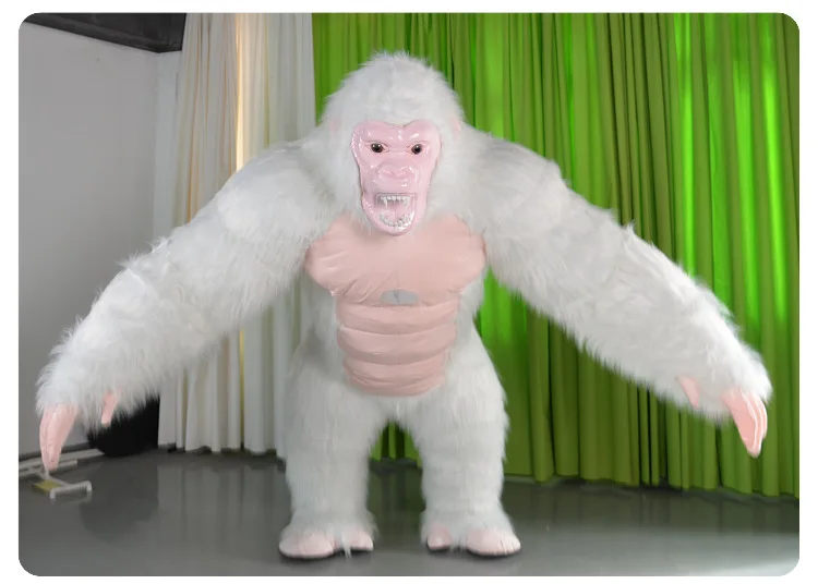

Gorilla King Kong Inflatable Clothing Cartoon Plush Doll Clothing Breathable Lightweight Performance Props Doll Clothing