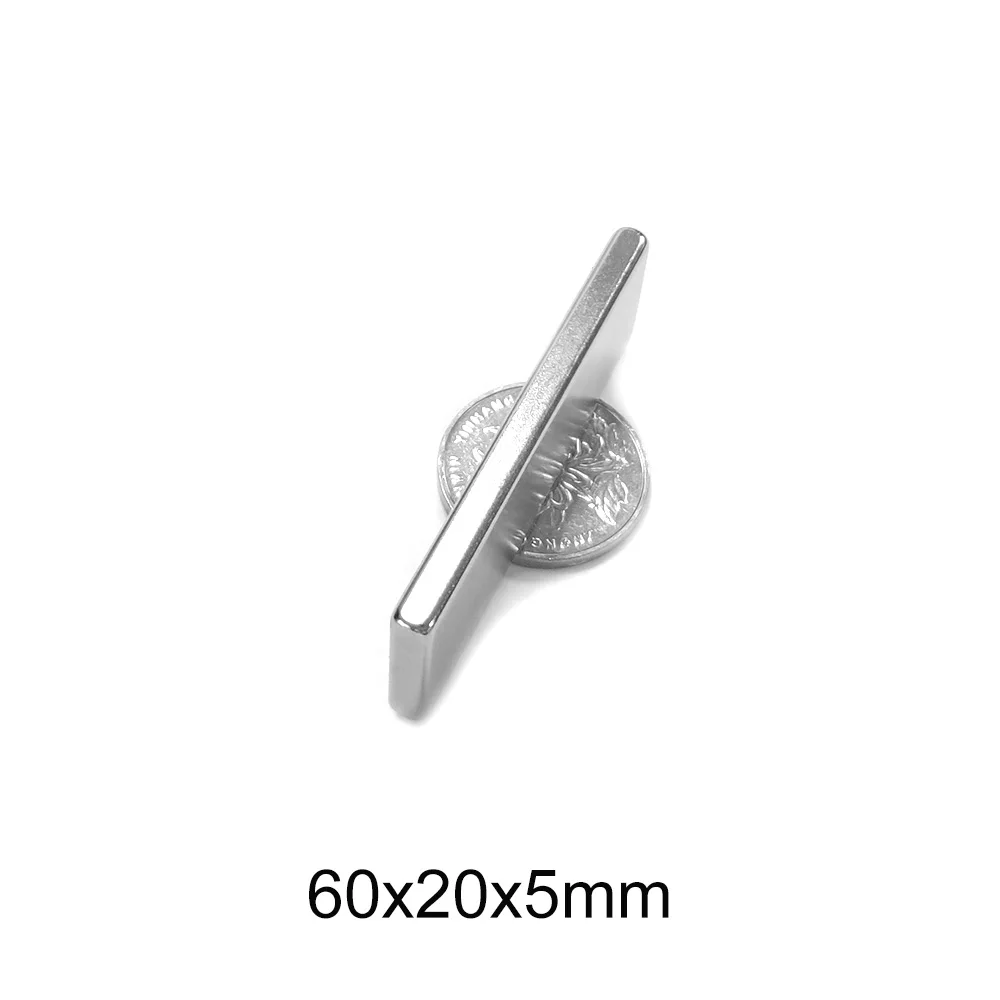 

Мощные неодимовые магниты 60x20x5, 60x20 мм, N35, 1/2/5/10 шт., 60x20x5 мм, 60x20 мм, большой листовой магнит постоянные NdFeB магниты