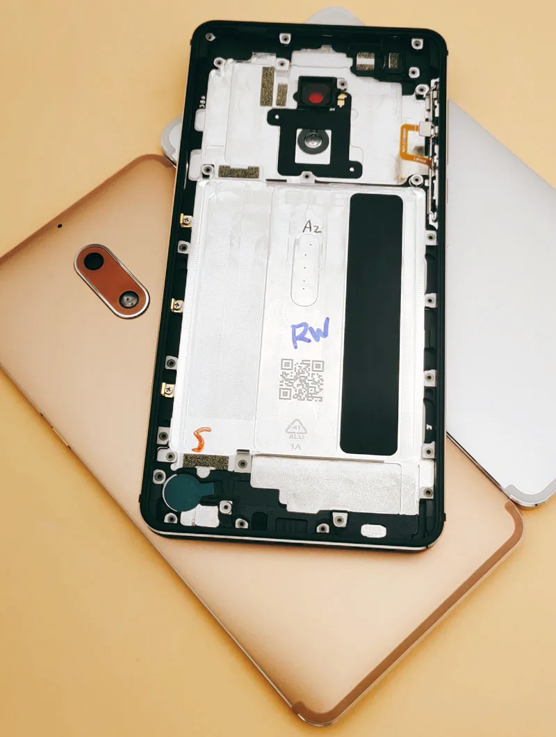 OEM одинарная/двойная SIM-карта для Nokia 6 металлическая крышка батарейного отсека