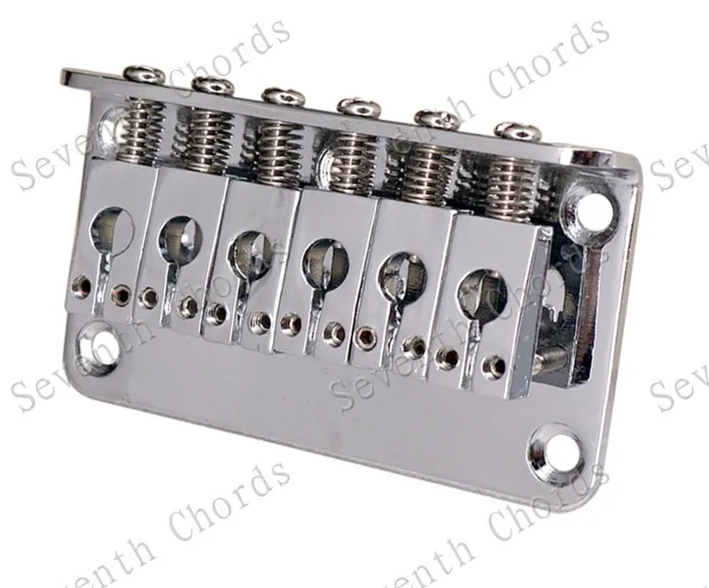 Электрогитарный мост набор гитарных деталей с жестким хвостом серебристо черный