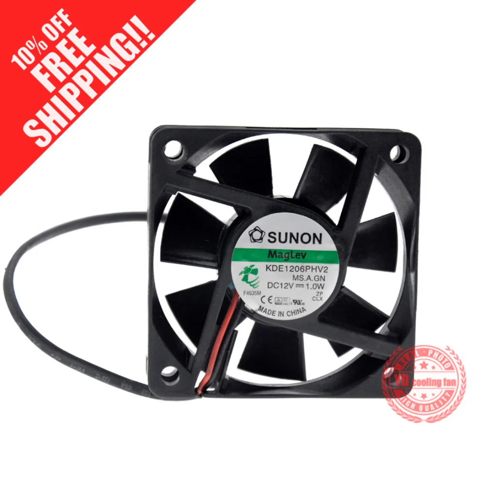 Новый вентилятор охлаждения SUNON KDE1206PHV2 6015 12 в 1 0 Вт|cooling fan|cooling fan 12v12v cooling |