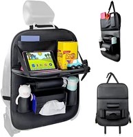 car backseat organizer with tablet holdercar storage organizer with foldable table tray car seat back protectors kick mats