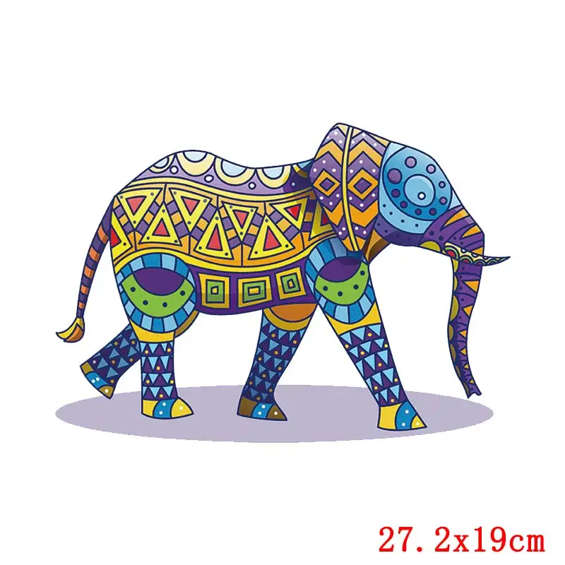 Нашивки Prajna Череп Панк слон Утюг на Переводные виниловые термотрансферные