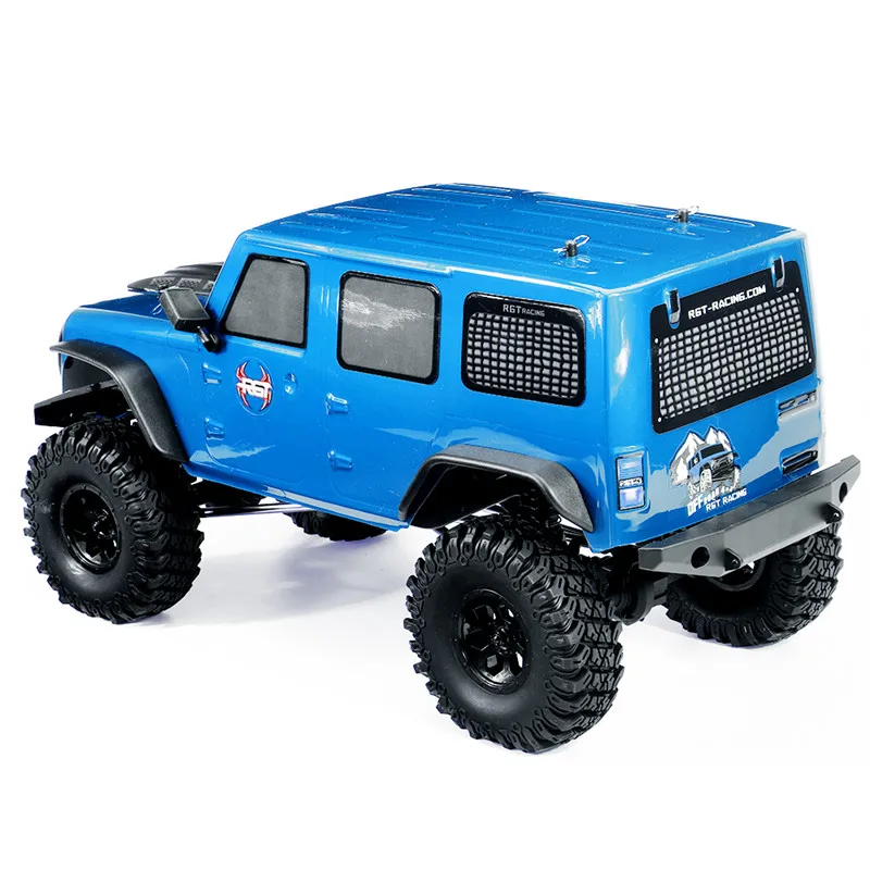 Синий RGT EX86100 2,4G 1/10 пропорциональный контроль RC внедорожный RC автомобиль гусеничный автомобиль модели дальнего расстояния 150 м управление - Цвет: Синий