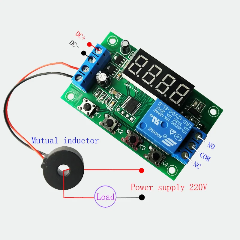 Модуль обнаружения тока переменного 220 В защитная пластина датчик