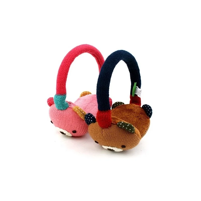 Winghouse Детские теплые наушники для мальчиков и девочек с мультяшным медведем