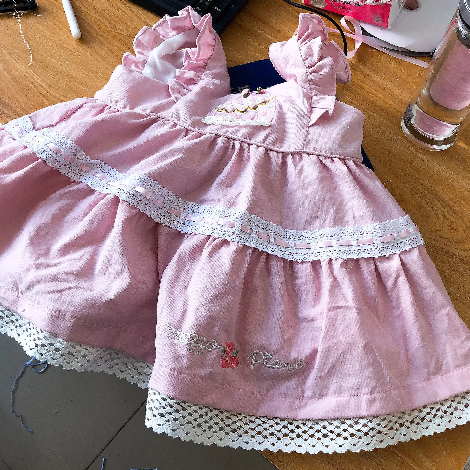 Girl Spanish Clothing Vintage High-end Custom England Princess Dress Cotton with pants for | Детская одежда и обувь