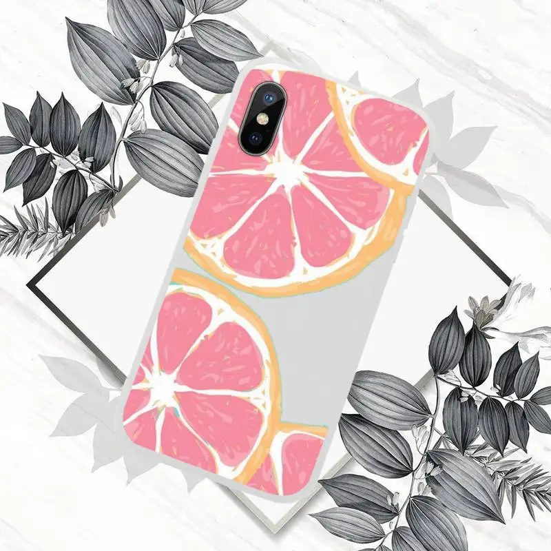 

Fruit cartoon food Phone Case Candy Color for iPhone 6 7 8 11 12 s mini pro X XS XR MAX Plus