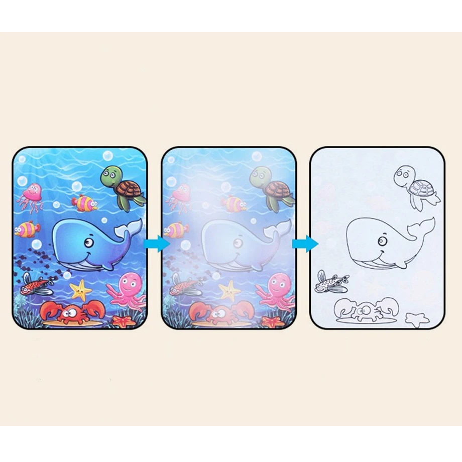 Волшебная водяная книга для рисования раскраска каракули с ручкой доска Juguetes