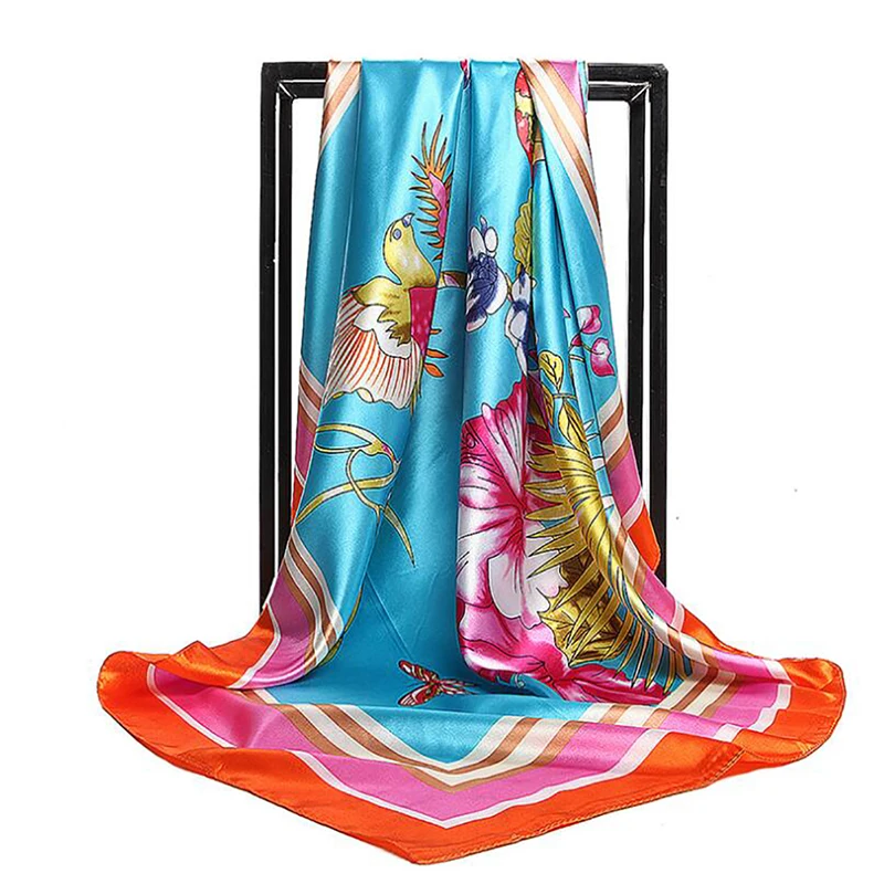 

2020 Embroidery Scarf Silk Scarf Wrap Shawl Summer And Autumn Scarf Women's Scarves Long Blanket Silk Scarf Wraps Femme