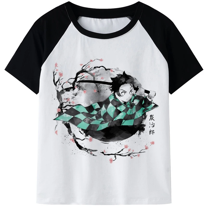 

Футболка мужская летняя повседневная, милая мультяшная рубашка в стиле Харадзюку, с изображением демониста, убийца киметсу, No Yaiba