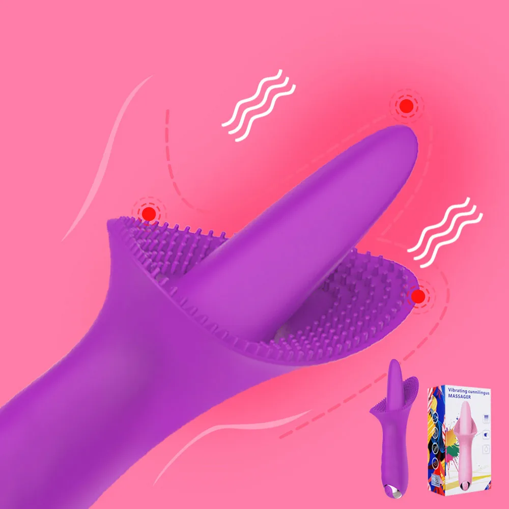 Вибратор для языка присоска орального соска 10 режимов Стимулятор точки клитора