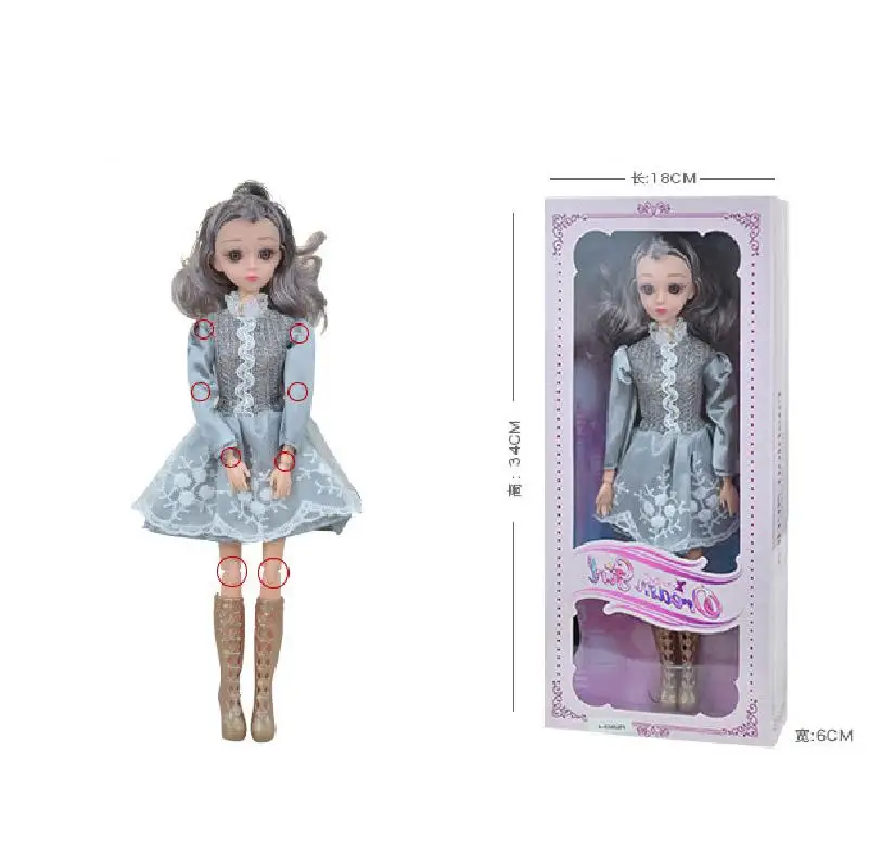 

31cm Doll Set Dress-up Toy Handmade High-definition Princess Dress Simulation Doll Articulated Movable Girl Gift