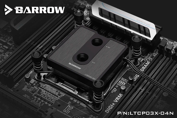 Курган процессор водного блока использовать для Intel X99 X299 разъем LGA2011 2066 Пом/латунь металлический верх/A-RGB светильник до 5 В 3PIN GND AURA