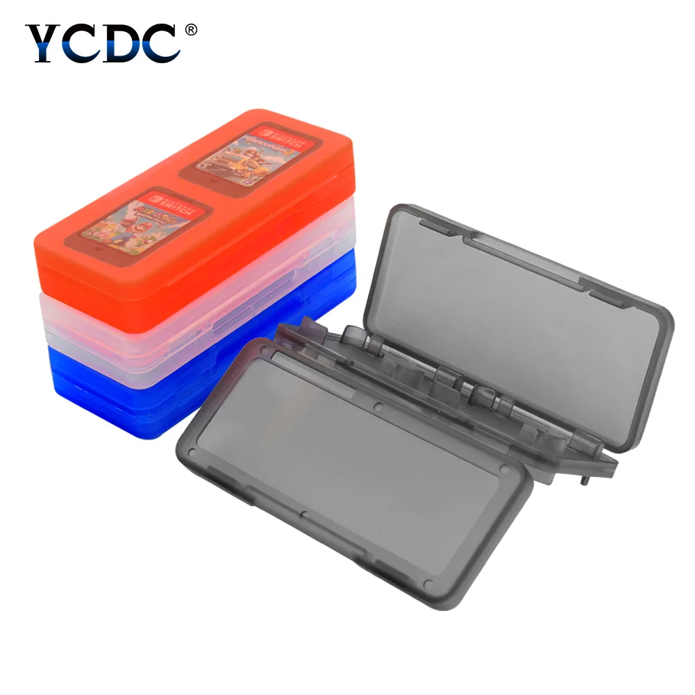 

For Nintend Switch 4 In 1 Game Card Case Portable ABS Shockproof Memory Protective Storage Box For Nintendo Switch Accessories
