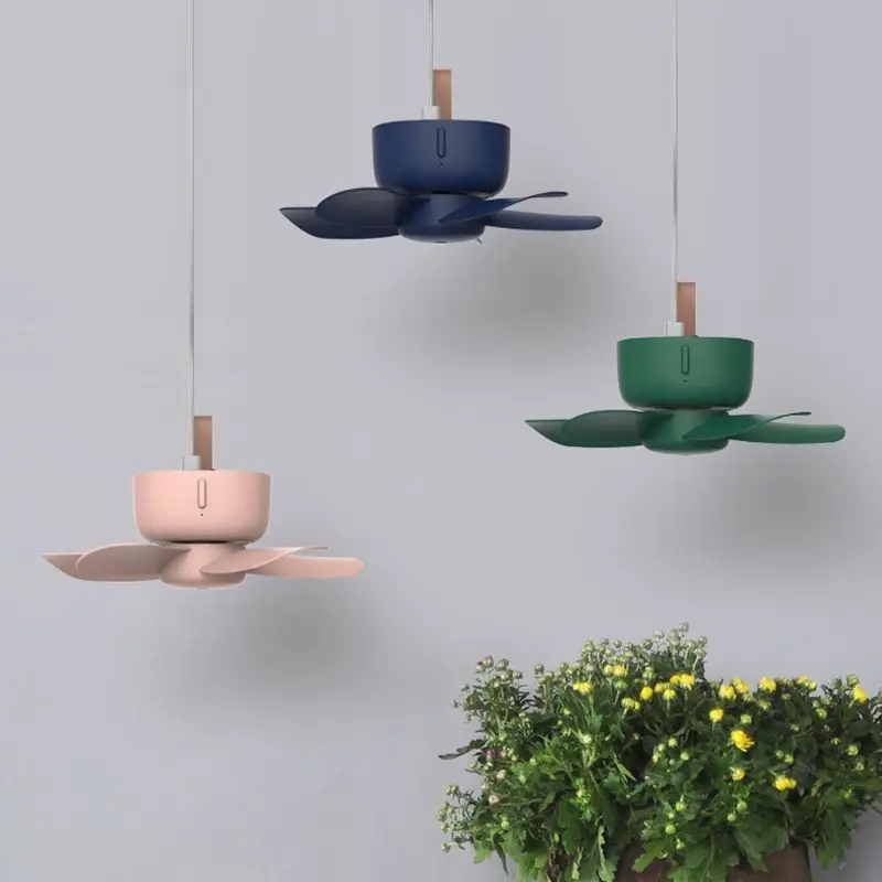 

5V Remote Control Timing USB Ceiling Fan Air Cooler 4 Speed Fan for Bed Camping