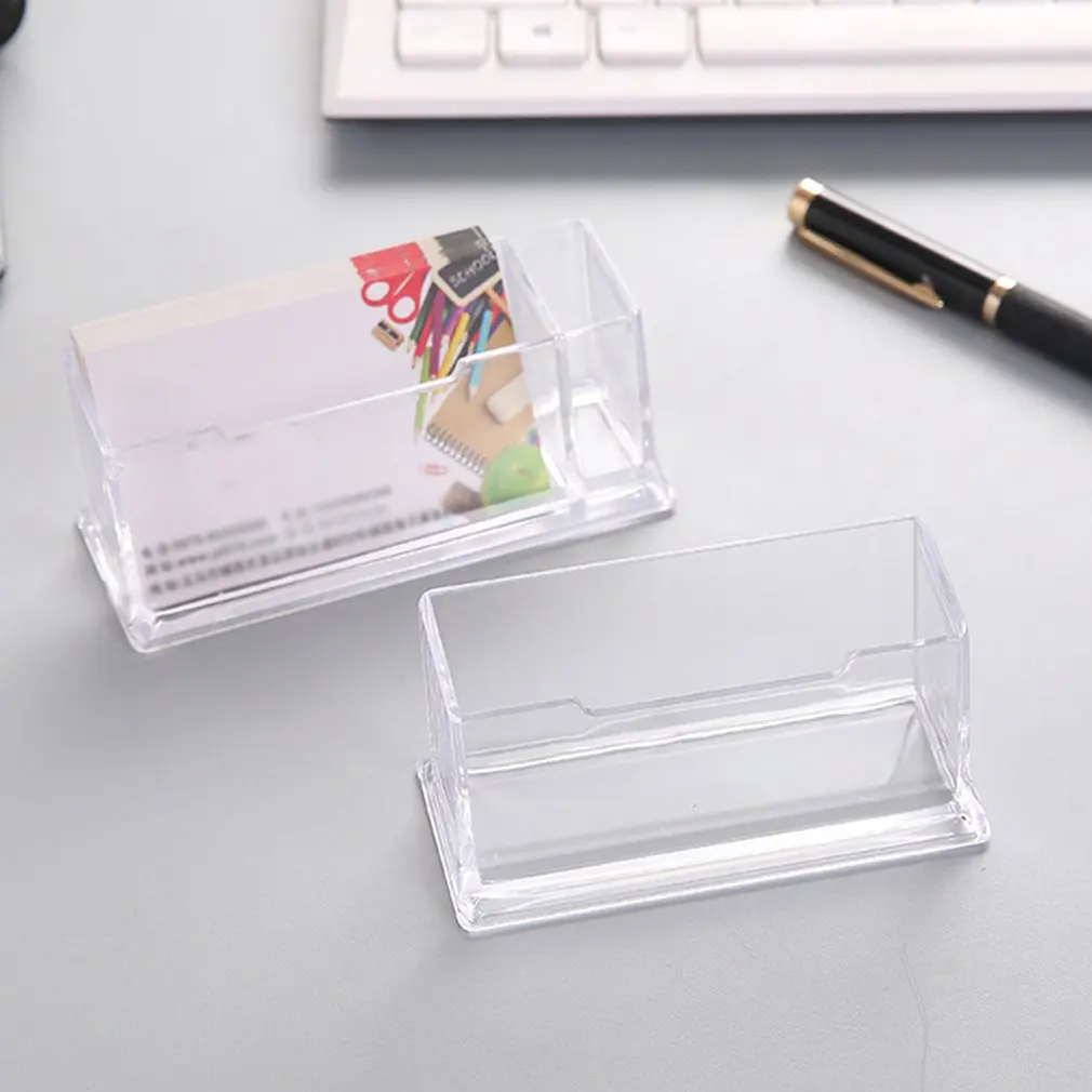 Пластик Бизнес карты Box прозрачный канцелярские принадлежности с высокой