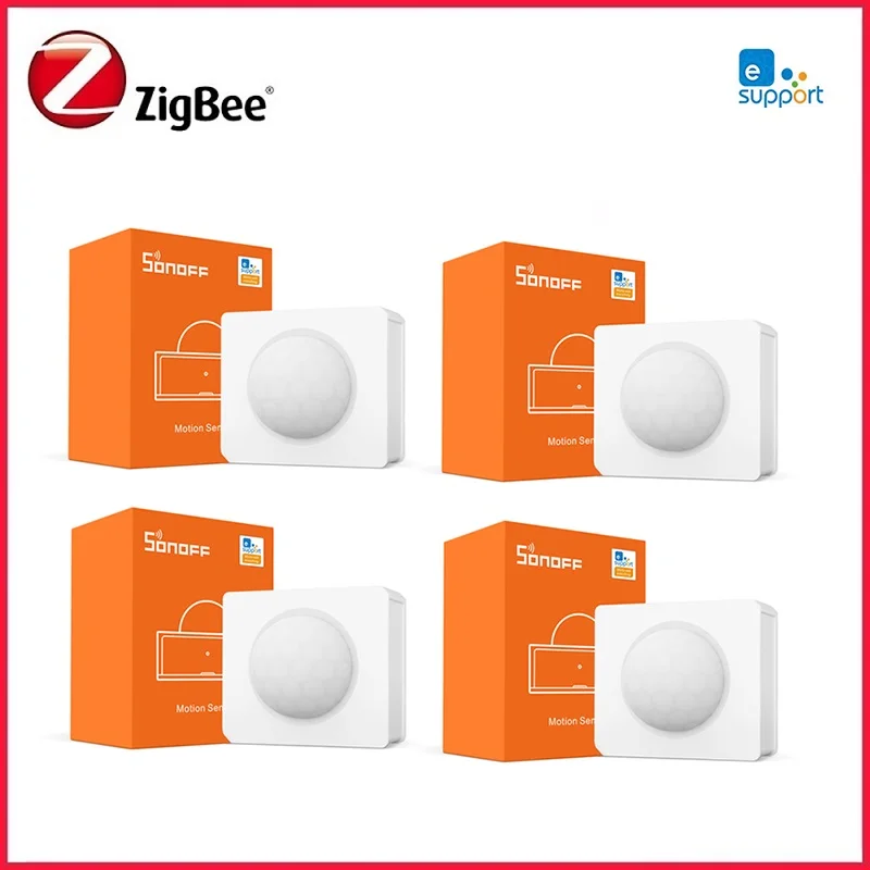 

Смарт-датчик движения Sonoff Zigbee с углом обзора 110 °, с приложением EWeLink