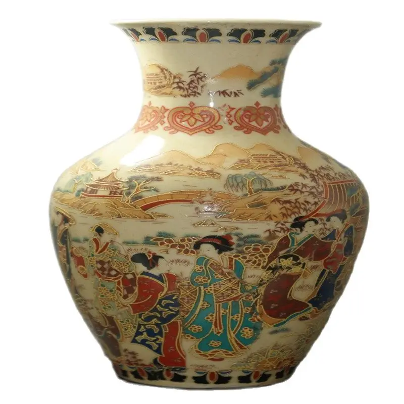 

Fine Old China Porcelain Painted Glaze Porcelain Vases Collectible Porcelain Old Vases