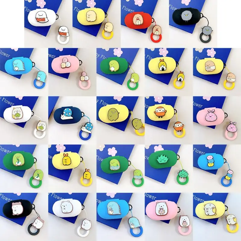 

Anti-slip Silicone Protective Case Cover Shockproof Protector for Sam-sung Ga-laxy Buds/Buds+ Earphone with Lanyard