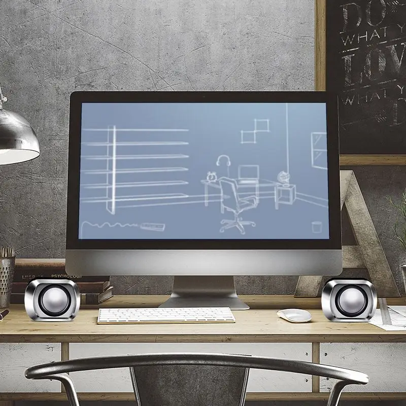 USB 2 0 Портативная колонка s Проводная стерео мини компьютерная Колонка для