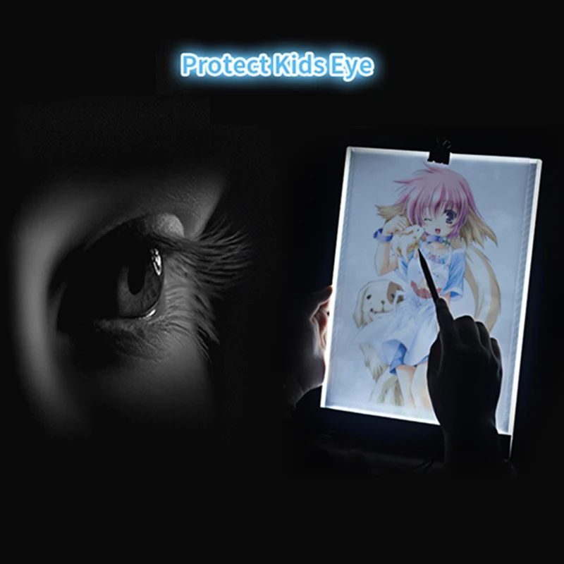 Светодиодный светильник A4 для рисования с регулируемой яркостью Детские