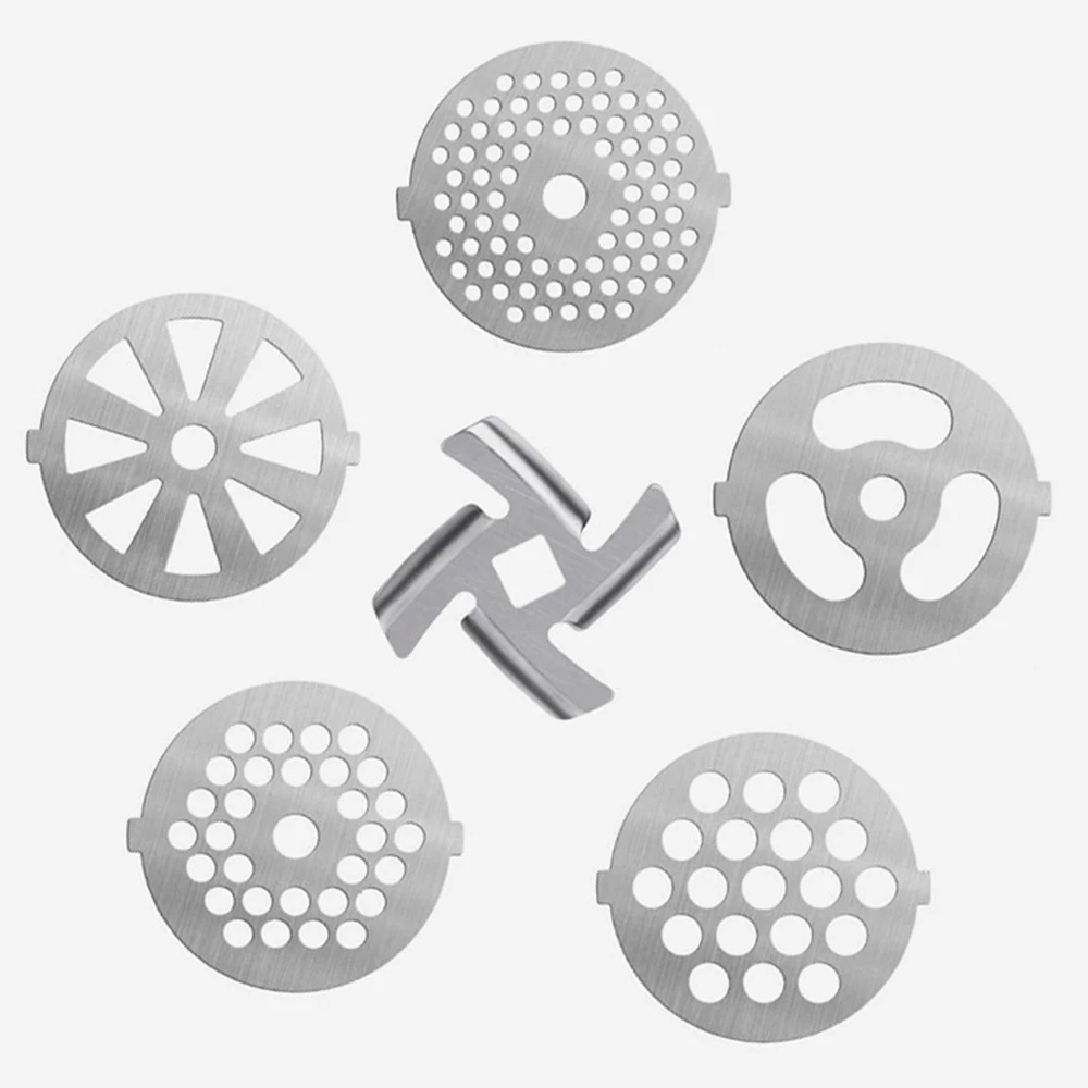 Kitchen Meat grinder Tool Home 6pcs Mixer Kit Accessories Stainless Steel
