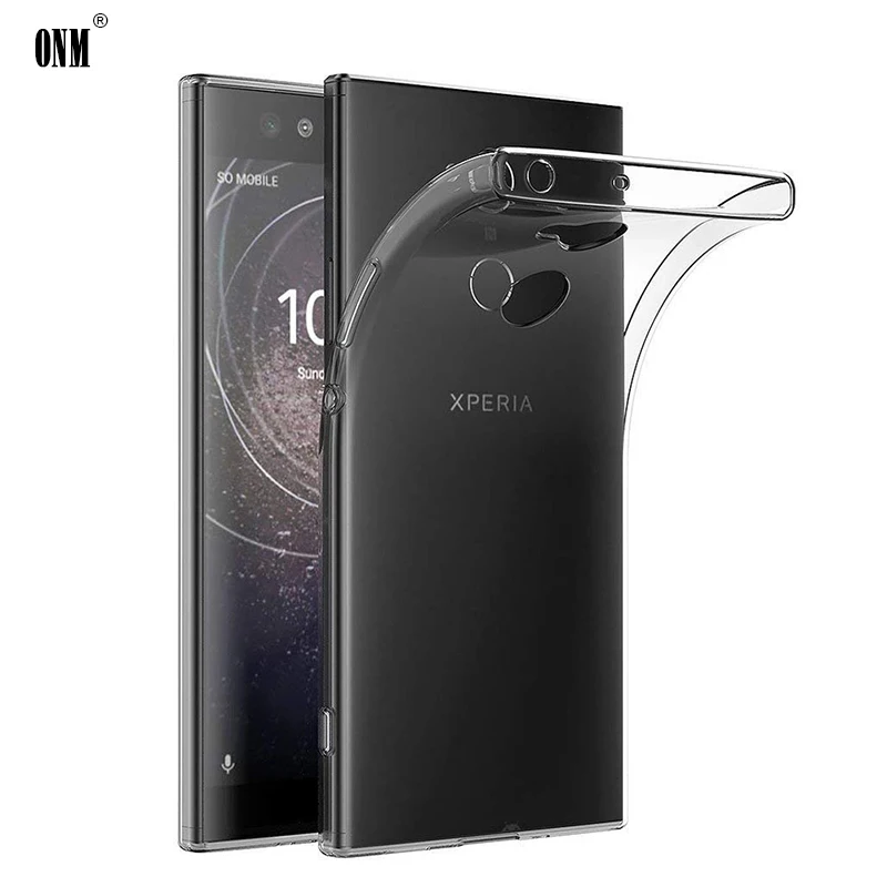 Чехол для Sony Xperia XA2 Plus силиконовый прозрачный чехол бампер из ТПУ мягкий