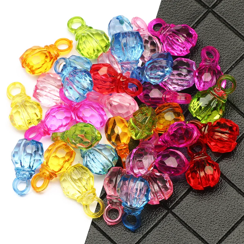 

17x11mm Mixed Color Transparent Loose Beads Mini Beetle Shape Acrylic Spacer Beads For DIY Jewelry Making Accessories 30pcs