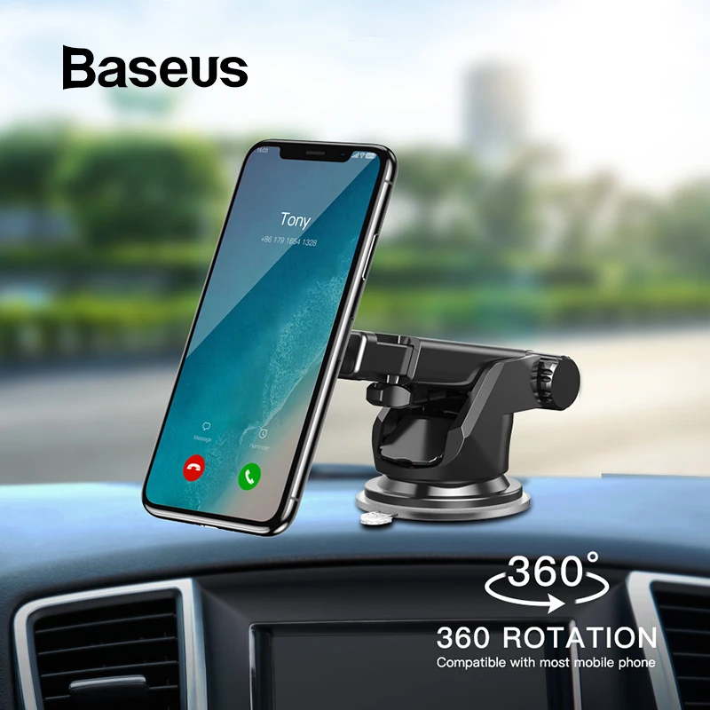 Baseus, автомобильный держатель для телефона, телескопический, для iPhone, мобильного телефона, лобовое стекло, приборная панель, присоска, авто крепление, Магнитная подставка, поддержка