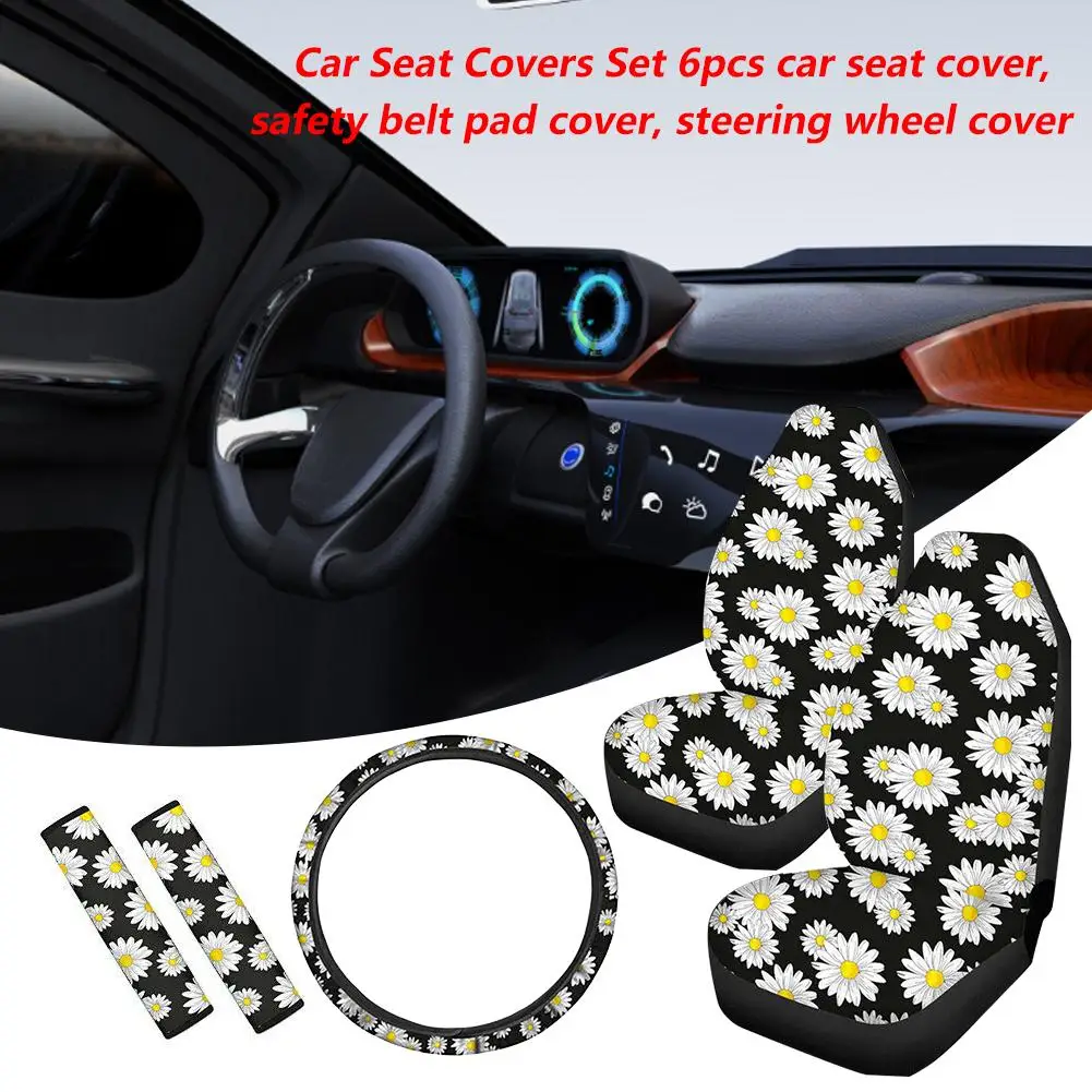 Комплект чехлов для автомобильных сидений 6 шт. чехлы передних автомобиля с