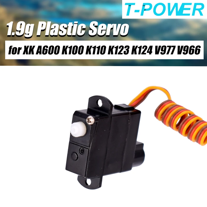 Новое поступление сервопривод T power 1 9g пластиковый для Wltoys XK A600 K100 K110 K123 K124 V977 V966 RC