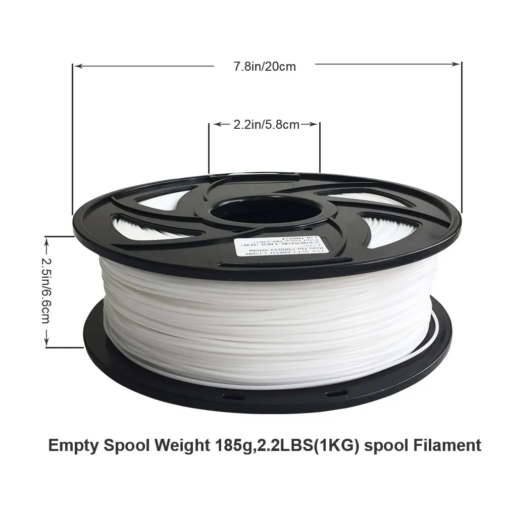 tronxy 3d printer filaments 1kgroll 1 75mm pla filament plastic white black 3d printing materials 3d printers parts accessories free global shipping