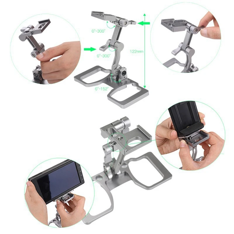 

for Mavic AIR Drone Controller Holder Crystalsky Mount for DJI Mavic Remote Control Bracket Phone Tablet Monitor Clip