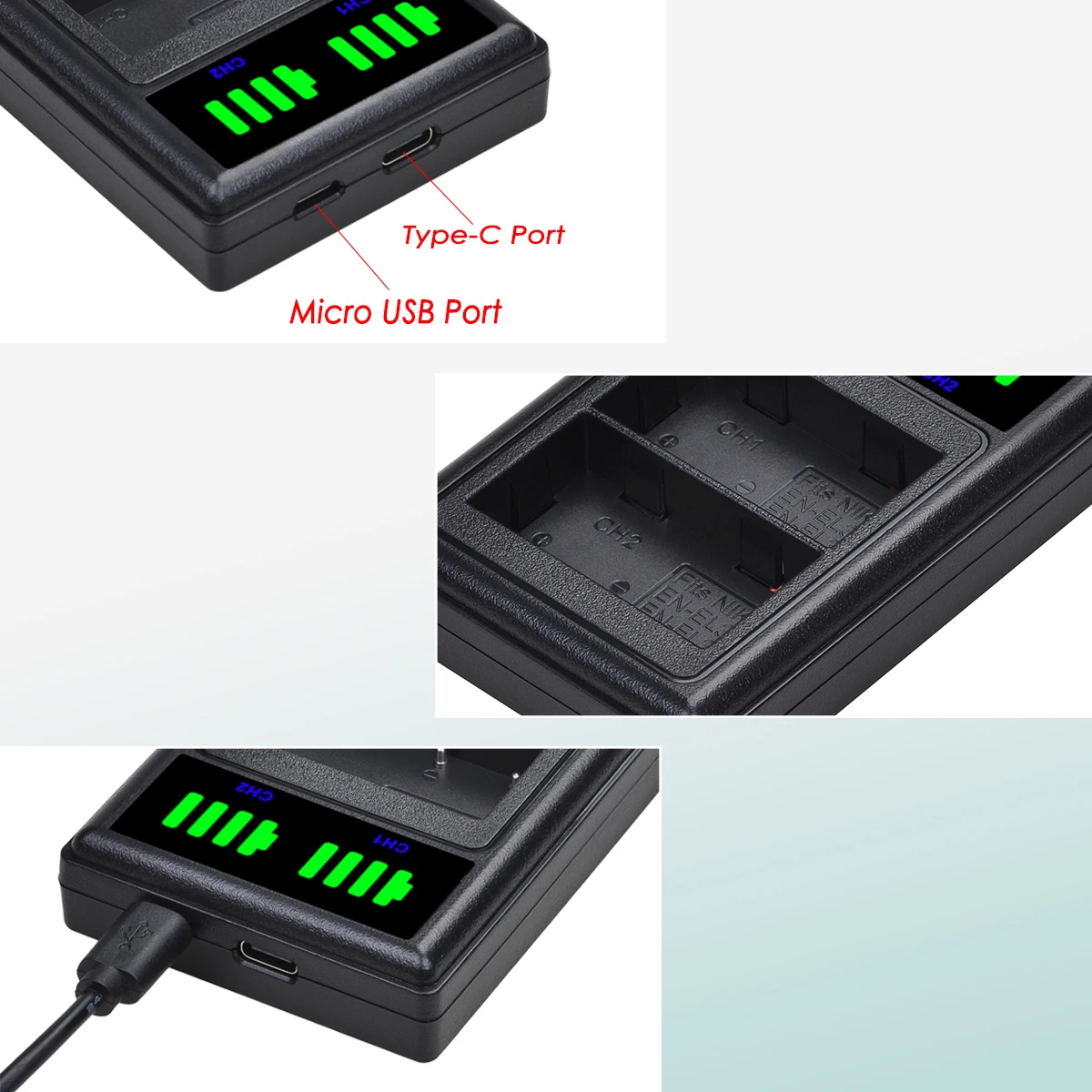 1800mAh EN-EL3e EN EL3e ENEL3e EL3E Li-ion Batteries and Dual Charger for Nikon D30 D50 D70 D70S D90 D80 D100 D200 D300 D300S |