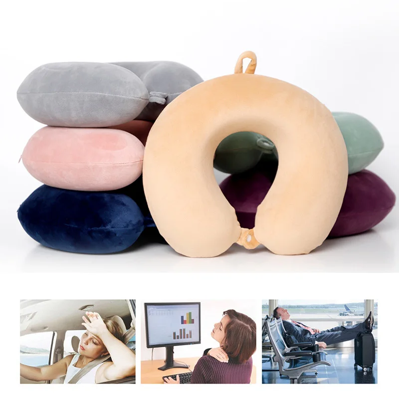 

Дорожная подушка из пены с эффектом памяти, дорожная подушка для шеи, переносная U-образная подушка из пены с эффектом памяти для поддержки с...