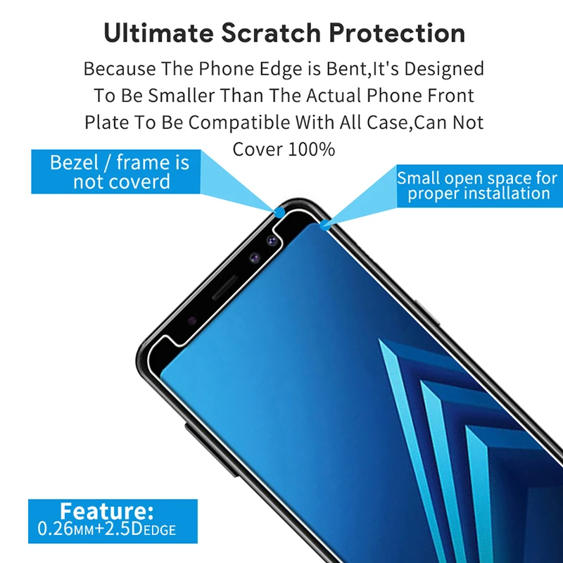Защитное стекло для экрана J4 J6 Plus закаленное Samsung защитная пленка на Galaxy J6Plus J4Plus 6J