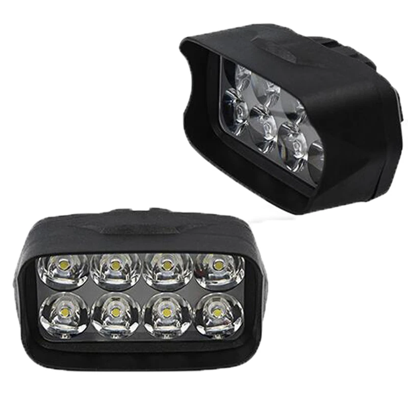

1Pc 8 LED Light Motorcycle Car Super Bright Headlight Spotlights Headlamp