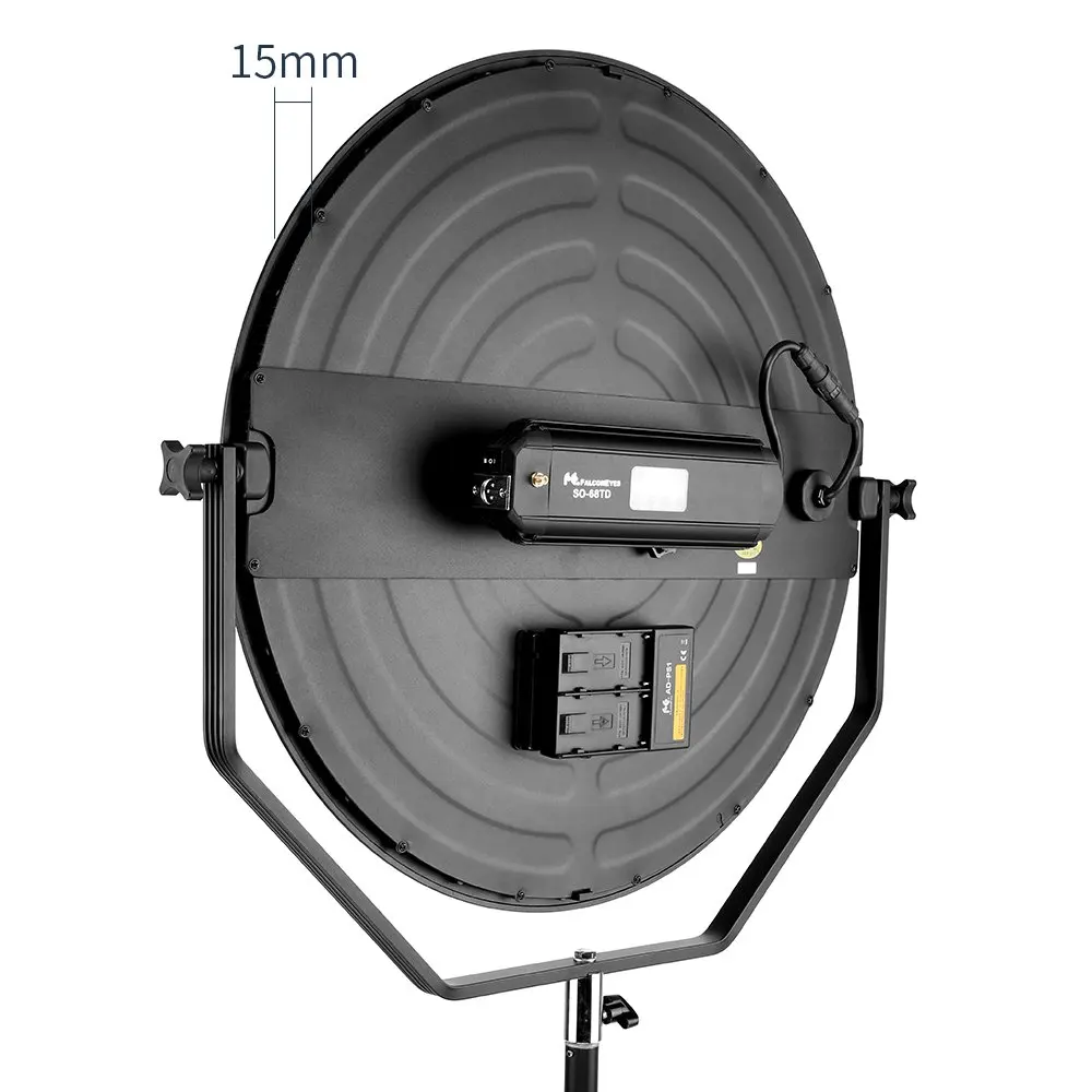 Falcon Eyes SO-68TD flapjack panel bicolor 68W ultra-thin 3000-5600K photography round led video studio light | Электроника