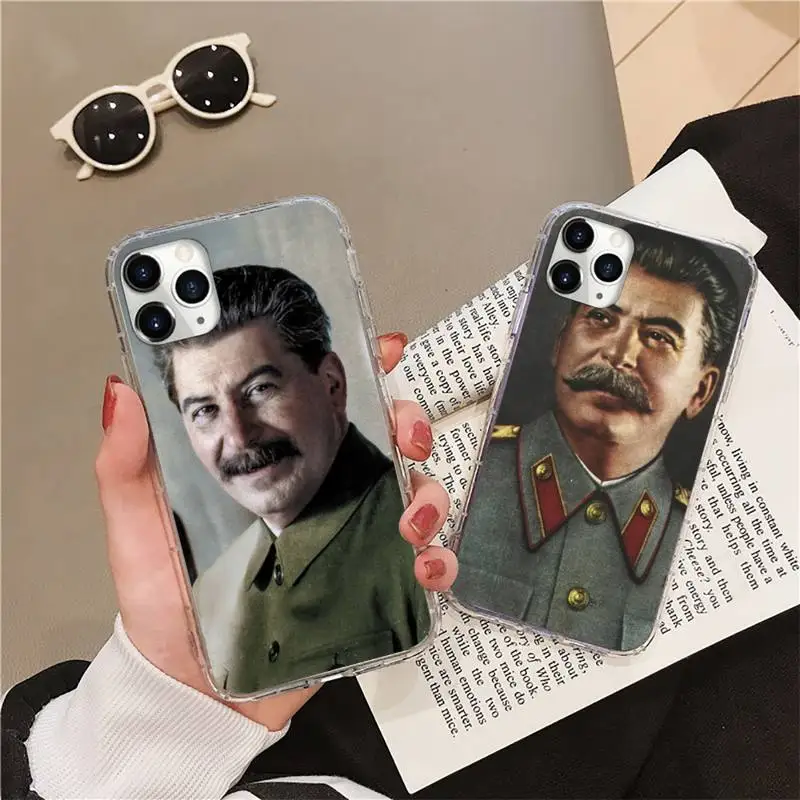 

Stalin Russian Commander Phone Case Transparent soft For iphone 12 11 13 7 8 6 s plus x xs xr pro max mini